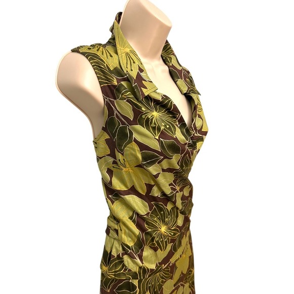 Vintage JONES WEAR SPORT Sleeveless Wrap Floral Two Piece Outfit Size 12 - Picture 3 of 5